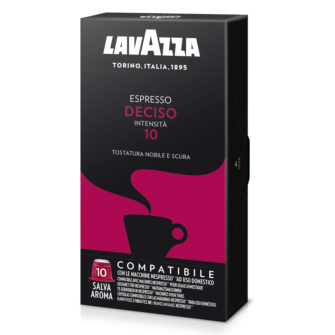 Capsulas Lavazza Deciso compatibles con Nespresso®, caja de 10 unidades -  Nos gusta el café Chile ☕